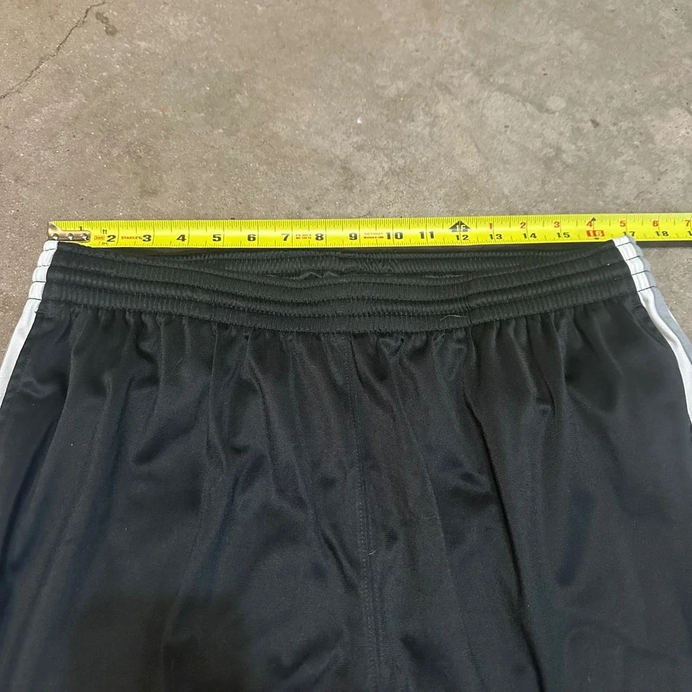 Nike Track Pants Men XL Black Stripe Elastic Waist Baggy Zip Ankle Stretch Check